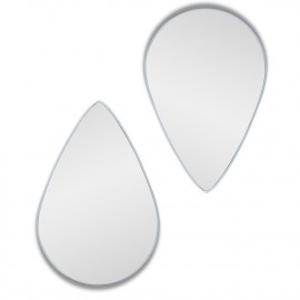 Зеркало-капля в серебряной раме Droppe Silver (Дроп) Smal 40*60см 