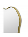 Овальное волнистое зеркало в золотой раме Fancy Oval Gold (Фэнси) Smal 60*80 см в интернет-магазине зеркальной мастерской ЗЕРКАЛА-М фото 1 