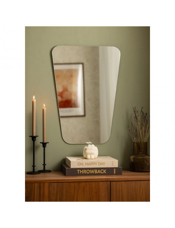 Зеркало в форме трапеции с закруглёнными углами K048 в интернет-магазине зеркальной мастерской ЗЕРКАЛА-М фото