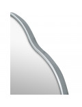 Зеркало в серебряной волнистой раме Fancy Silver (Фэнси) Smal 60*80 см в интернет-магазине зеркальной мастерской ЗЕРКАЛА-М фото 2 