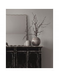 Зеркало в серебряной волнистой раме Fancy Silver (Фэнси) Smal 60*80 см в интернет-магазине зеркальной мастерской ЗЕРКАЛА-М фото 1 