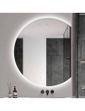 Зеркало в форме обрезанного круга с задней подсветкой Мун 2 в интернет-магазине зеркальной мастерской ЗЕРКАЛА-М фото 2 