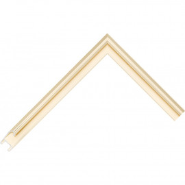 Алюминиевый багет светлое золото блестящий 85-28 